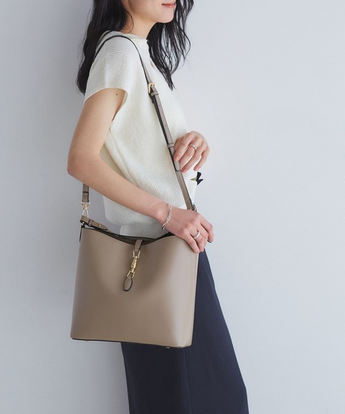 2WAY】3層ワンショルダーホーボーバッグ（トートバッグ）｜VIS（ビス