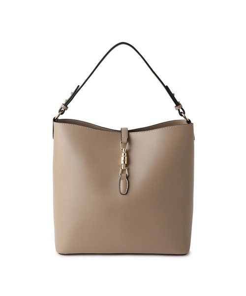 VIS（ビス）の「【2WAY】3層ワンショルダーホーボーバッグ（トートバッグ・レディース・ブラック/ベージュ系その他/キナリ・FREE）」の17枚目の写真