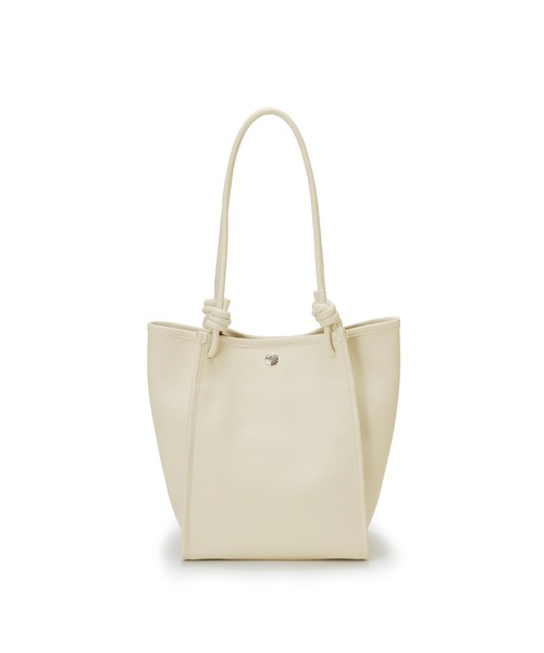 Breath TOPKAPI(ブレストプカピ)の「【Breath TOPKAPI】シュリンクレザー ノットハンドル トートバッグ(トートバッグ・レディース・ホワイト/ブラック/グレイッシュベージュ/クリーム・FREE)」の1枚目の写真