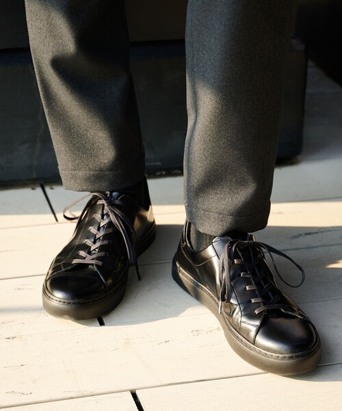 UNITED TOKYO（ユナイテッドトウキョウ）の「COMFORT Vibram LEATHER SHOES（スニーカー・メンズ・ホワイト/ブラック・1/2/3）」の16枚目の写真