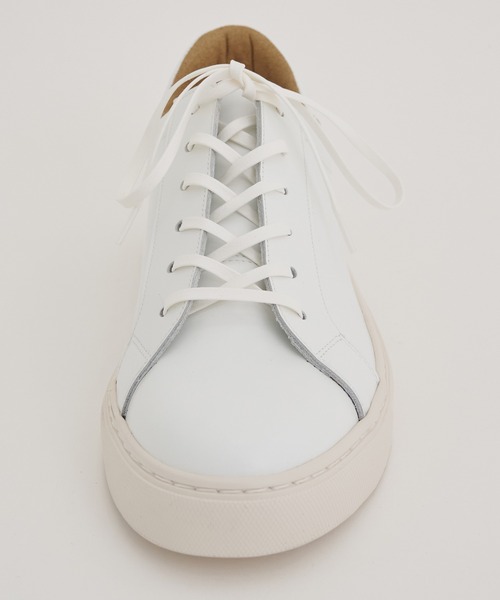 UNITED TOKYO（ユナイテッドトウキョウ）の「COMFORT Vibram LEATHER SHOES（スニーカー・メンズ・ホワイト/ブラック・1/2/3）」の10枚目の写真