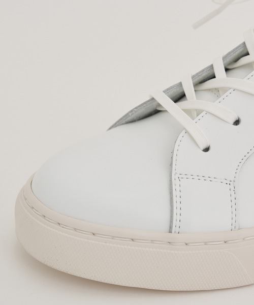 UNITED TOKYO（ユナイテッドトウキョウ）の「COMFORT Vibram LEATHER SHOES（スニーカー・メンズ・ホワイト/ブラック・1/2/3）」の6枚目の写真