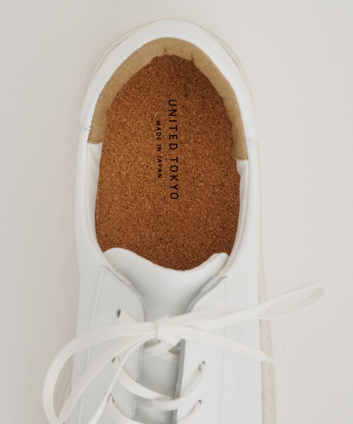 UNITED TOKYO（ユナイテッドトウキョウ）の「COMFORT Vibram LEATHER SHOES（スニーカー・メンズ・ホワイト/ブラック・1/2/3）」の3枚目の写真