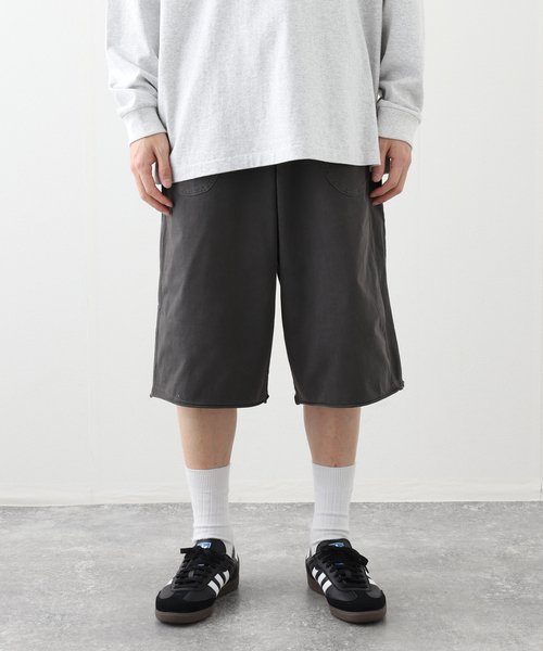 JOINT WORKS（ジョイントワークス）の「NOMANUAL/ノーマニュアルMOLTING BERMUDA SWEATPANTS（スラックス・メンズ・ブラック/チャコールグレー・MEDIUM/LARGE）」の14枚目の写真