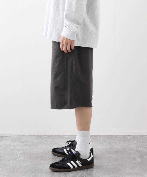 JOINT WORKS（ジョイントワークス）の「NOMANUAL/ノーマニュアルMOLTING BERMUDA SWEATPANTS（スラックス・メンズ・ブラック/チャコールグレー・MEDIUM/LARGE）」の15枚目の写真