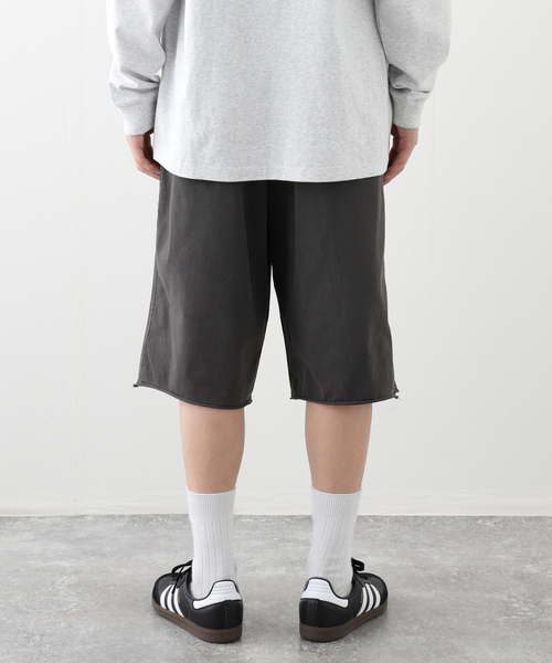 JOINT WORKS（ジョイントワークス）の「NOMANUAL/ノーマニュアルMOLTING BERMUDA SWEATPANTS（スラックス・メンズ・ブラック/チャコールグレー・MEDIUM/LARGE）」の16枚目の写真