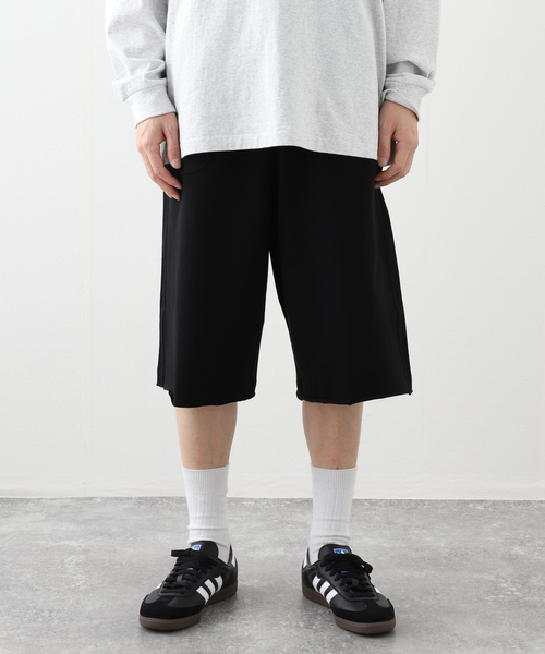 JOINT WORKS（ジョイントワークス）の「NOMANUAL/ノーマニュアルMOLTING BERMUDA SWEATPANTS（スラックス・メンズ・ブラック/チャコールグレー・MEDIUM/LARGE）」の17枚目の写真