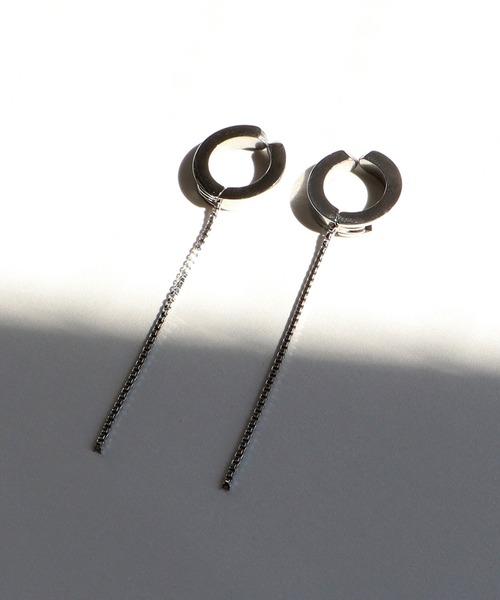 VATSURICA（バツリカ）の「〈VATSURICA〉金属アレルギー対応 / サージカルステンレス / チェーン フープ ワンタッチイヤリング（イヤリング・レディース・ゴールド/シルバー・FREE）」の5枚目の写真