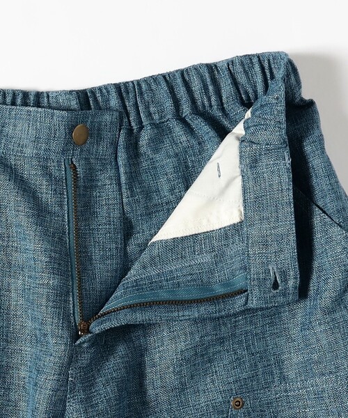 BEAMS T（ビームスティー）の「WHIMSY SOCKS / Linen Painter Baggy Short（その他パンツ・メンズ・ブルー・L/XL/M）」の5枚目の写真
