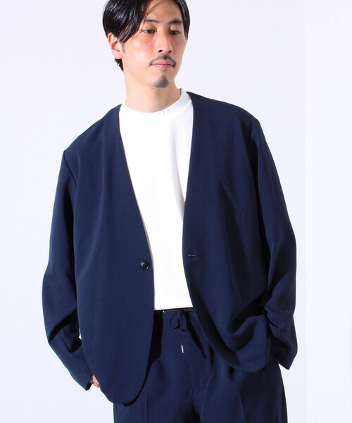 新品　ジャックマン　カラーレスジャケット JM8415PD カーディガン Collarless Jacket(S 07:Black): ALL｜jackman日本公式サイト