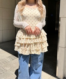 チェリーティアードワンピース