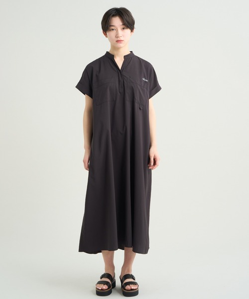 NANGA(ナンガ)の「EXCURSION DRESS/エクスカーションドレス(ワンピース・レディース・グリーン/ピンク/ブラック/ライトグリーン/カーキ・M/L/S)」の1枚目の写真