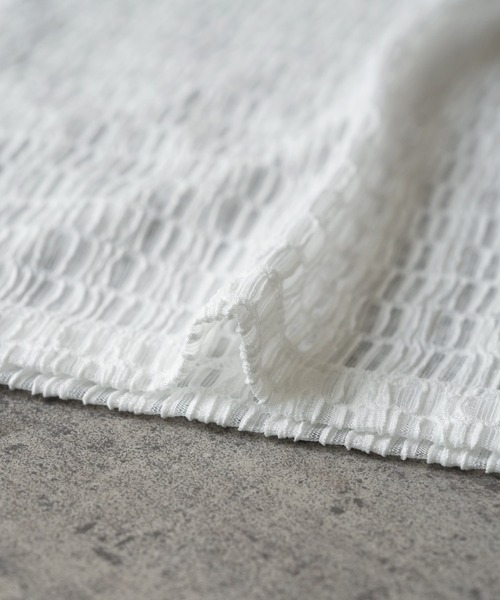 reca（レカ）の「柄レースフレンチスリーブ（Tシャツ/カットソー・レディース・アイボリー/ブラック・M）」の19枚目の写真