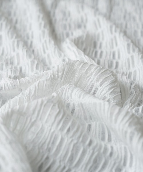 reca（レカ）の「柄レースフレンチスリーブ（Tシャツ/カットソー・レディース・アイボリー/ブラック・M）」の21枚目の写真