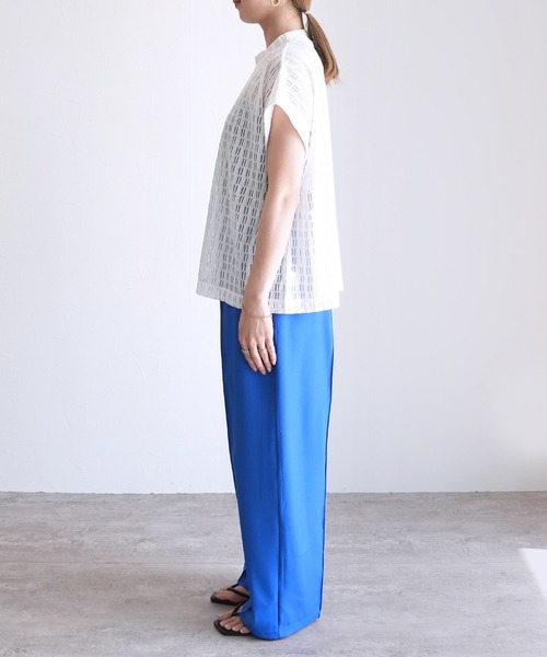 reca（レカ）の「柄レースフレンチスリーブ（Tシャツ/カットソー・レディース・アイボリー/ブラック・M）」の16枚目の写真