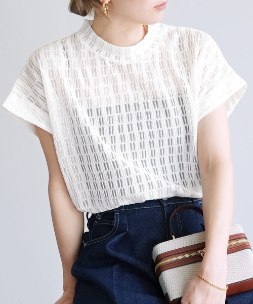 夏向け！良品！PLEATS PLEASE カットソー フレンチスリーブ サイズ3 BNT0323B0002_l_a005.jpg