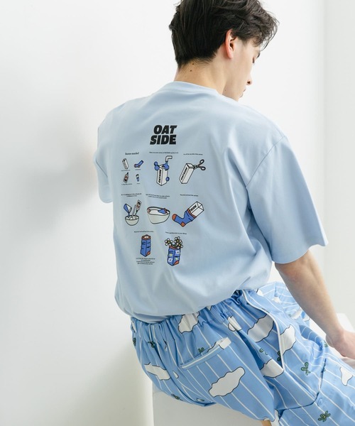 SENSE OF PLACE by URBAN RESEARCH（センスオブプレイスバイアーバンリサーチ）の「『別注』OATSIDE×SENSE OF PLACE　グラフィックショートスリーブ Tシャツ A（Tシャツ/カットソー・メンズ・ホワイト/ブラック/ライトブルー・MEDIUM/LARGE）」の11枚目の写真