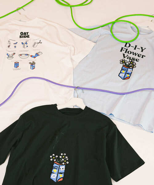 SENSE OF PLACE by URBAN RESEARCH（センスオブプレイスバイアーバンリサーチ）の「『別注』OATSIDE×SENSE OF PLACE　グラフィックショートスリーブ Tシャツ A（Tシャツ/カットソー・メンズ・ホワイト/ブラック/ライトブルー・MEDIUM/LARGE）」の14枚目の写真