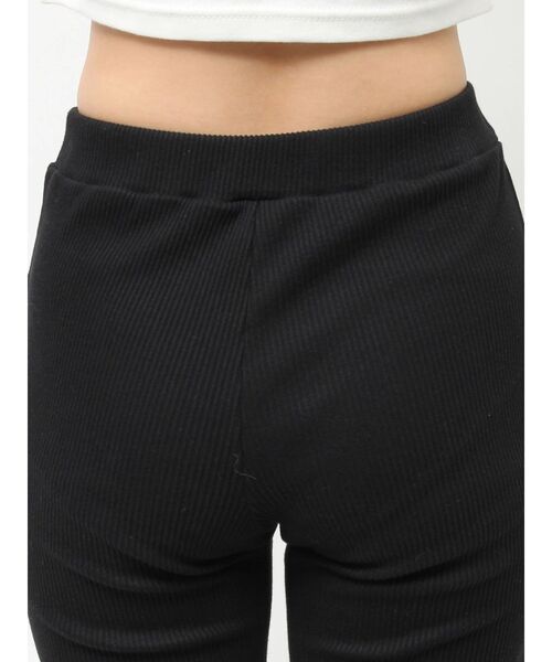 EVRIS（エヴリス）の「ドロストギャザーリブフレアパンツ（その他パンツ・レディース・ブラック/ブルー・FREE）」の9枚目の写真