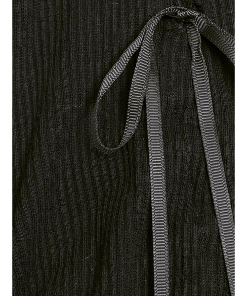 EVRIS（エヴリス）の「ドロストギャザーリブフレアパンツ（その他パンツ・レディース・ブラック/ブルー・FREE）」の14枚目の写真