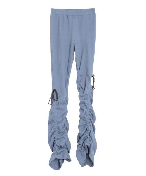 EVRIS（エヴリス）の「ドロストギャザーリブフレアパンツ（その他パンツ・レディース・ブラック/ブルー・FREE）」の15枚目の写真