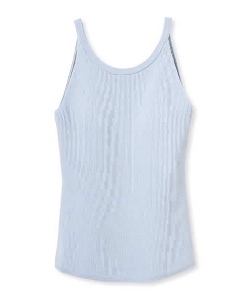 SNIDEL（スナイデル）の「カップ付きタンクトップ（タンクトップ・レディース・ホワイト/ブラック/グレイッシュベージュ/ライトブルー・FREE）」の4枚目の写真