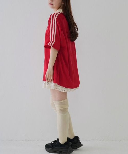 Uenui（ウニュイ）の「【 cunii 】 ロゴ刺繍バイカラースポーツTシャツ（その他トップス・レディース・レッド/ブラック・FREE）」の16枚目の写真