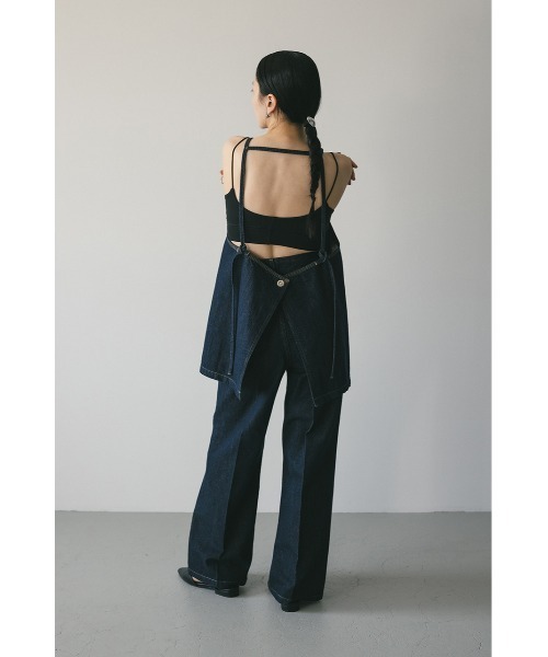 STYLEMIXER（スタイルミキサー）の「センタープレスワイドデニム（デニムパンツ・レディース・インディゴブルー/アイボリー・X-SMALL/SMALL/MEDIUM/LARGE）」の12枚目の写真