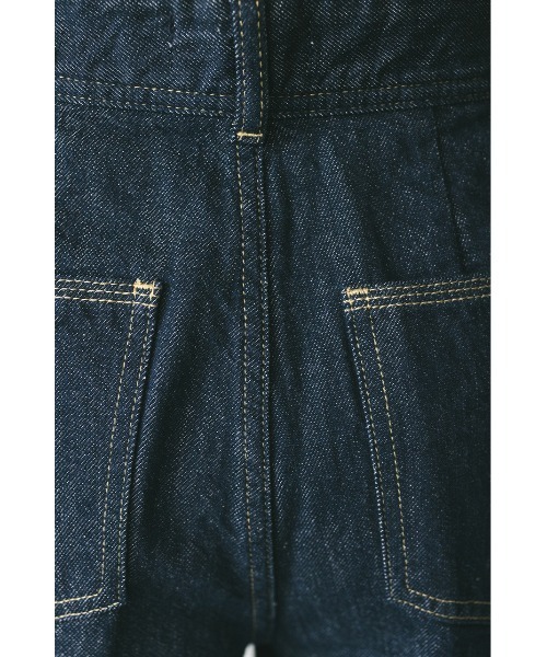 STYLEMIXER（スタイルミキサー）の「センタープレスワイドデニム（デニムパンツ・レディース・インディゴブルー/アイボリー・X-SMALL/SMALL/MEDIUM/LARGE）」の5枚目の写真