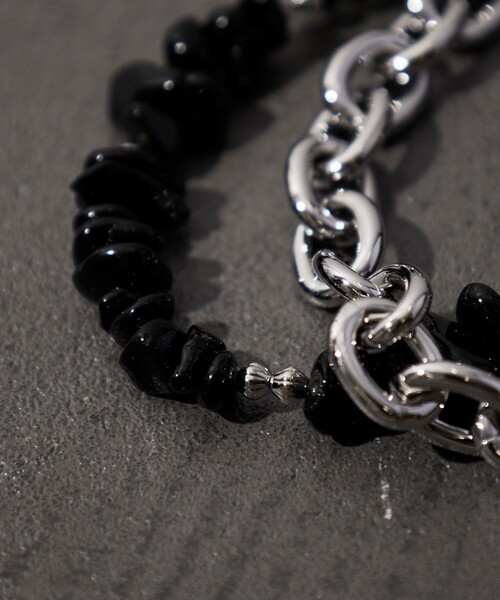 FREAK'S STORE（フリークスストア）の「レイヤードブレスレット/ブラック（ブレスレット・メンズ・その他9・ONE SIZE）」の3枚目の写真