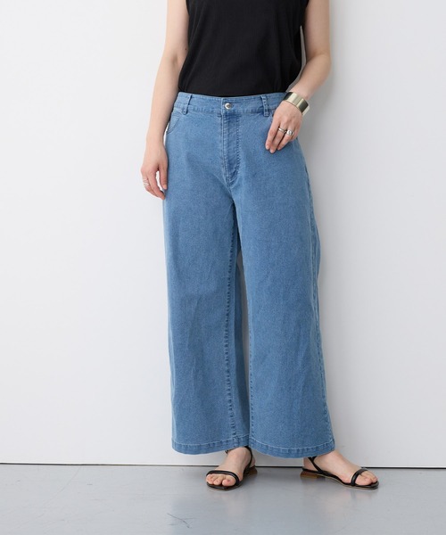 anyfee(エニフィー)の「【anyfee/プラスサイズ】美脚シルエットストレートデニムパンツ(デニムパンツ・レディース・サックスブルー・LL/3L/4L/5L)」の5枚目の写真