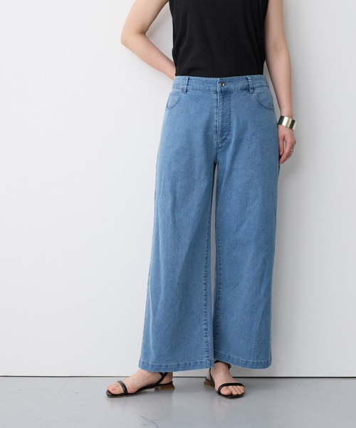 anyfee(エニフィー)の「【anyfee/プラスサイズ】美脚シルエットストレートデニムパンツ(デニムパンツ・レディース・サックスブルー・LL/3L/4L/5L)」の8枚目の写真