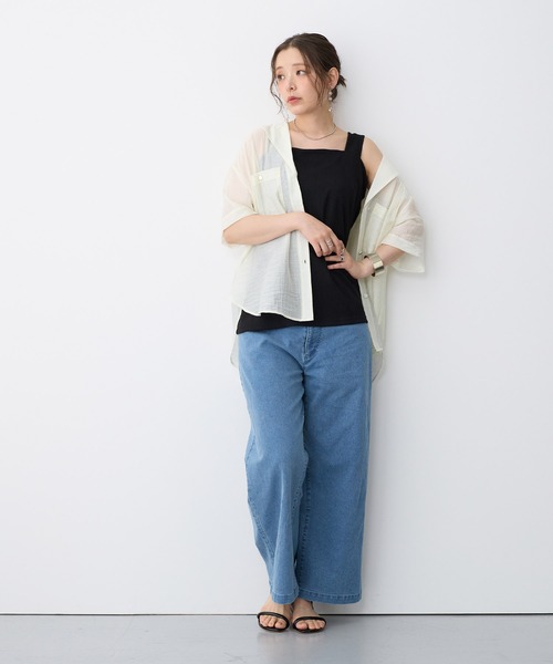 anyfee(エニフィー)の「【anyfee/プラスサイズ】美脚シルエットストレートデニムパンツ(デニムパンツ・レディース・サックスブルー・LL/3L/4L/5L)」の17枚目の写真