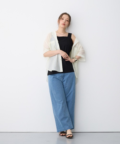 anyfee(エニフィー)の「【anyfee/プラスサイズ】美脚シルエットストレートデニムパンツ(デニムパンツ・レディース・サックスブルー・LL/3L/4L/5L)」の18枚目の写真
