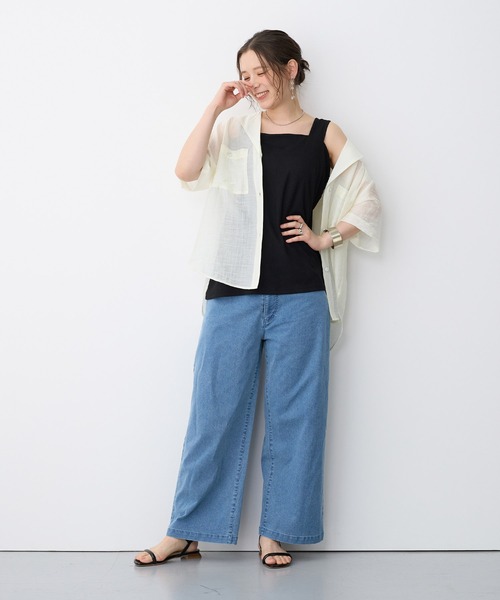 anyfee(エニフィー)の「【anyfee/プラスサイズ】美脚シルエットストレートデニムパンツ(デニムパンツ・レディース・サックスブルー・LL/3L/4L/5L)」の19枚目の写真