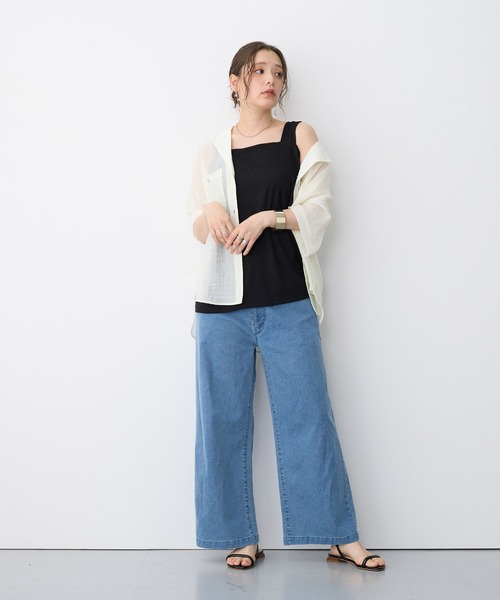anyfee(エニフィー)の「【anyfee/プラスサイズ】美脚シルエットストレートデニムパンツ(デニムパンツ・レディース・サックスブルー・LL/3L/4L/5L)」の20枚目の写真