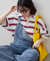 NUNIFE（ユニフィー）の「【ユニセックス】マルチボーダーポロトップス（Tシャツ/カットソー・レディース）」