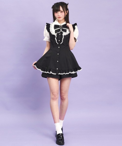 裾フリルレースヨークセットアップ（セットアップ）｜Secret Honey