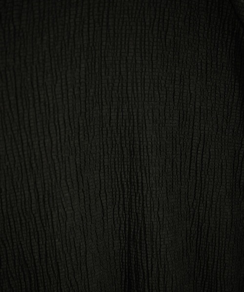 SALON adam et rope'（サロン アダム エ ロペ）の「ヘンプコットンバックVネックワンピース［ドライタッチ・洗える］（ワンピース・レディース・オフホワイト/ブラック・FREE）」の22枚目の写真