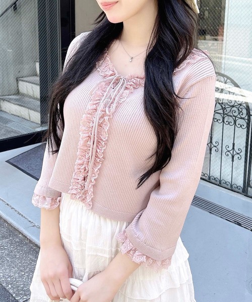 最終価格】ワンダフルワールド うさぎ 半袖カーディガン 検♥ピンク