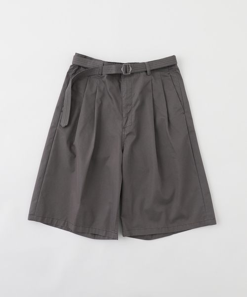 417 EDIFICE（フォーワンセブンエディフィス）の「ANOTHER OFFICE / アナザーオフィス Hemingway Bermuda Pants（その他パンツ・メンズ・チャコールグレー/ブラック・1/2）」の2枚目の写真