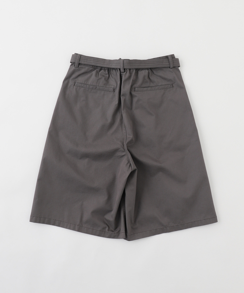 417 EDIFICE（フォーワンセブンエディフィス）の「ANOTHER OFFICE / アナザーオフィス Hemingway Bermuda Pants（その他パンツ・メンズ・チャコールグレー/ブラック・1/2）」の3枚目の写真
