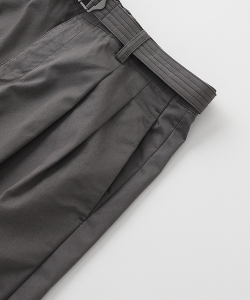 417 EDIFICE（フォーワンセブンエディフィス）の「ANOTHER OFFICE / アナザーオフィス Hemingway Bermuda Pants（その他パンツ・メンズ・チャコールグレー/ブラック・1/2）」の5枚目の写真