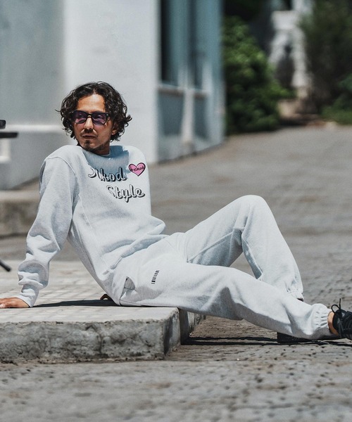 felkod（フィルコッド）の「msw1690- Brushed Lining Hearvy Sweat Pullover トレーナー（スウェット・メンズ・ブラック/アッシュ/ブラック×ピンク・S/M/L/XL）」の7枚目の写真