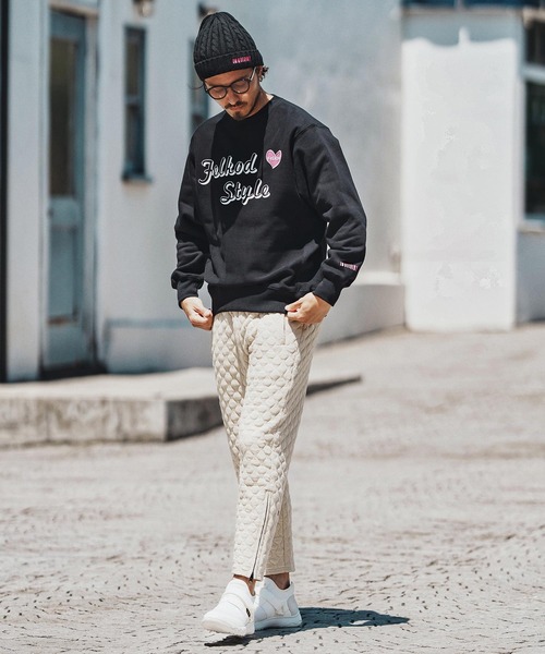 felkod（フィルコッド）の「msw1690- Brushed Lining Hearvy Sweat Pullover トレーナー（スウェット・メンズ・ブラック/アッシュ/ブラック×ピンク・S/M/L/XL）」の15枚目の写真