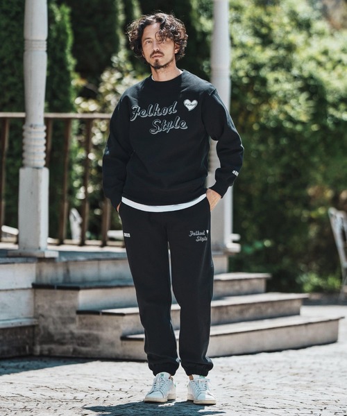 felkod（フィルコッド）の「msw1690- Brushed Lining Hearvy Sweat Pullover トレーナー（スウェット・メンズ・ブラック/アッシュ/ブラック×ピンク・S/M/L/XL）」の21枚目の写真