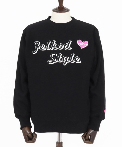felkod（フィルコッド）の「msw1690- Brushed Lining Hearvy Sweat Pullover トレーナー（スウェット・メンズ・ブラック/アッシュ/ブラック×ピンク・S/M/L/XL）」の22枚目の写真
