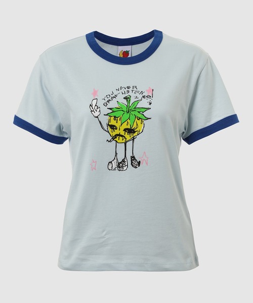 ☆*彡様 sky high farm eri print baby tee リン ERI PRINT BABY TEE KNIT（Tシャツ/カットソー）｜Sky High Farm