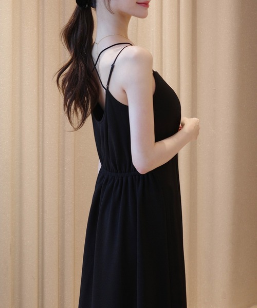 新品未使用 タグ付き MARBLE ベア ワンピース ブラック 新品タグ付き zara ブラック キャミワンピース リボン付き