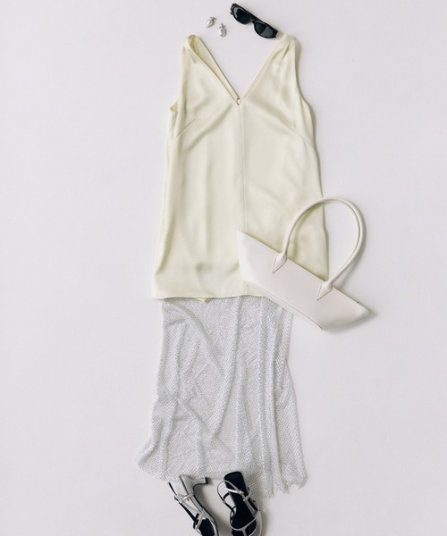 COCO☆JOSE MOON/SATIN GRITTER DRESS セール】SATIN GRITTER DRESS/サテンギャザードレス（ワンピース